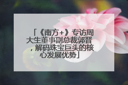 《南方+》专访周大生董事副总裁郭晋，解码珠宝巨头的核心发展优势