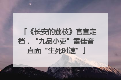 《长安的荔枝》官宣定档，“九品小吏”雷佳音直面“生死时速”