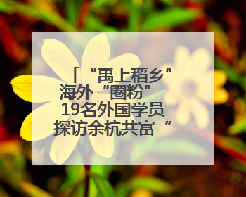 “禹上稻乡”海外“圈粉” 19名外国学员探访余杭共富“稻”路