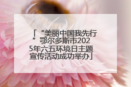 “美丽中国我先行”鄂尔多斯市2025年六五环境日主题宣传活动成功举办