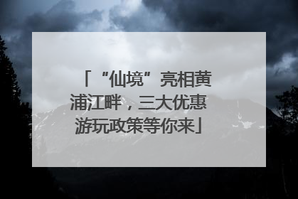 “仙境”亮相黄浦江畔，三大优惠游玩政策等你来