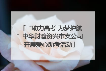 “助力高考 为梦护航”中华财险资兴市支公司开展爱心助考活动