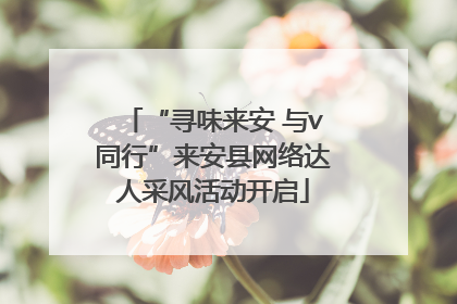 “寻味来安 与v同行”来安县网络达人采风活动开启