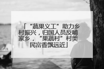 “蔬果义工”助力乡村振兴，归国人员反哺家乡，“果蔬村”村美民富香飘远近