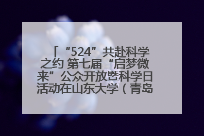 “524”共赴科学之约 第七届“启梦微来”公众开放暨科学日活动在山东大学（青岛）成功举办