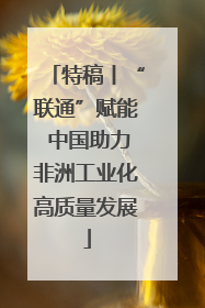 特稿丨“联通”赋能 中国助力非洲工业化高质量发展