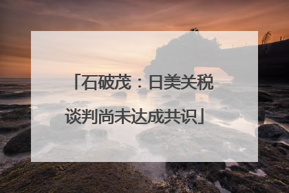 石破茂：日美关税谈判尚未达成共识
