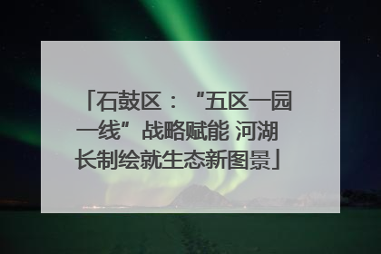 石鼓区：“五区一园一线”战略赋能 河湖长制绘就生态新图景