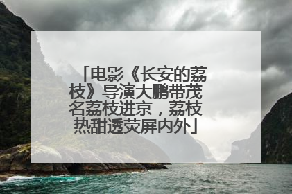 电影《长安的荔枝》导演大鹏带茂名荔枝进京，荔枝热甜透荧屏内外