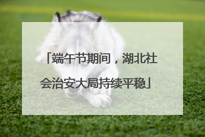 端午节期间，湖北社会治安大局持续平稳
