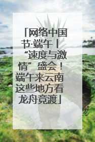 网络中国节·端午丨“速度与激情”盛会！端午来云南这些地方看龙舟竞渡