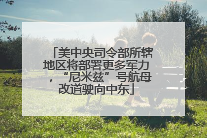 美中央司令部所辖地区将部署更多军力，“尼米兹”号航母改道驶向中东