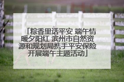 粽香里话平安 端午情暖夕阳红 滨州市自然资源和规划局携手平安保险开展端午主题活动