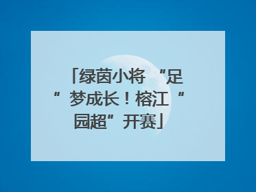 绿茵小将 “足”梦成长！榕江“园超”开赛