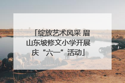 绽放艺术风采 眉山东坡修文小学开展庆“六一”活动