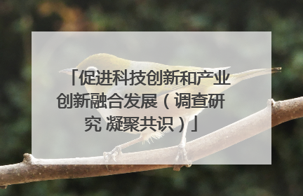 促进科技创新和产业创新融合发展（调查研究 凝聚共识）