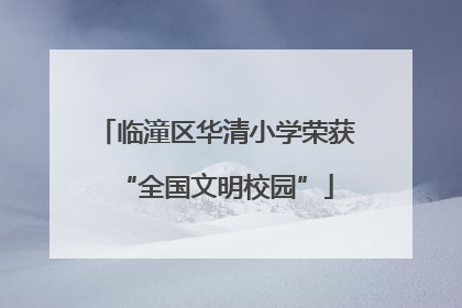 临潼区华清小学荣获“全国文明校园”
