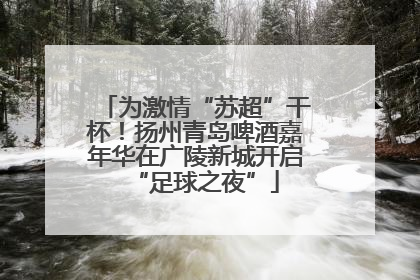 为激情“苏超”干杯！扬州青岛啤酒嘉年华在广陵新城开启“足球之夜”