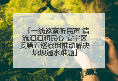 一线巡察听民声 清流汨汨润民心 安宁区委第五巡察组推动解决塘坝通水难题
