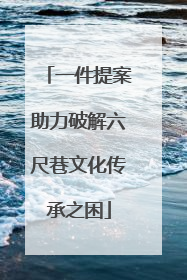 一件提案助力破解六尺巷文化传承之困