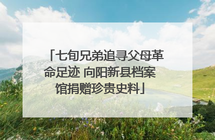 七旬兄弟追寻父母革命足迹 向阳新县档案馆捐赠珍贵史料