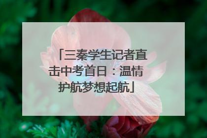 三秦学生记者直击中考首日：温情护航梦想起航