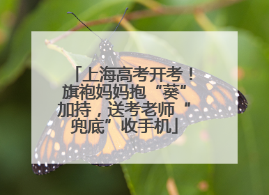 上海高考开考！旗袍妈妈抱“葵”加持，送考老师“兜底”收手机