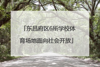 东昌府区6所学校体育场地面向社会开放