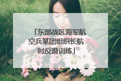 东部战区海军航空兵某团组织长航时反潜训练