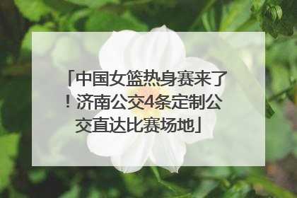 中国女篮热身赛来了！济南公交4条定制公交直达比赛场地