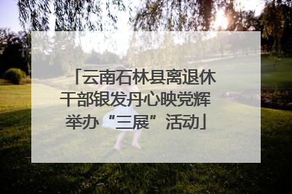 云南石林县离退休干部银发丹心映党辉举办“三展”活动
