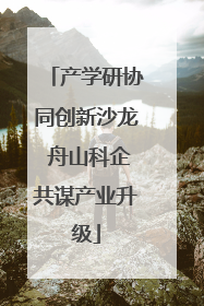 产学研协同创新沙龙 舟山科企共谋产业升级