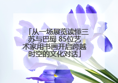 从一场展览读懂三苏与巴蜀 85位艺术家用书画开启跨越时空的文化对话