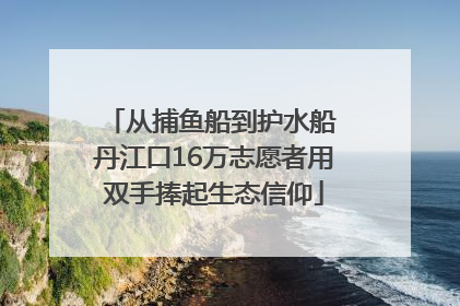 从捕鱼船到护水船 丹江口16万志愿者用双手捧起生态信仰