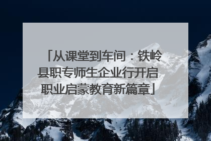 从课堂到车间：铁岭县职专师生企业行开启职业启蒙教育新篇章