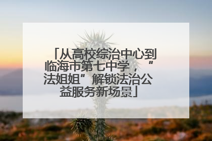 从高校综治中心到临海市第七中学，“法姐姐”解锁法治公益服务新场景