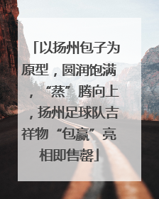 以扬州包子为原型，圆润饱满，“蒸”腾向上，扬州足球队吉祥物“包赢”亮相即售罄