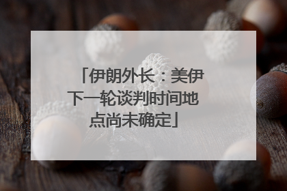 伊朗外长：美伊下一轮谈判时间地点尚未确定