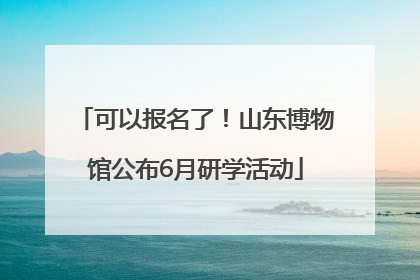 可以报名了！山东博物馆公布6月研学活动