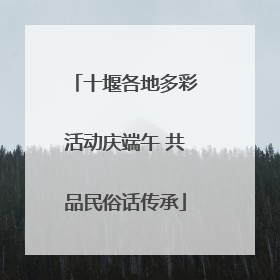 十堰各地多彩活动庆端午 共品民俗话传承