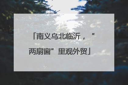 南义乌北临沂，“两扇窗”里观外贸
