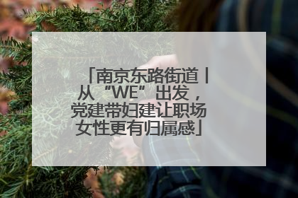 南京东路街道丨从“WE”出发，党建带妇建让职场女性更有归属感