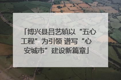 博兴县吕艺镇以“五心工程”为引领 谱写“心安城市”建设新篇章