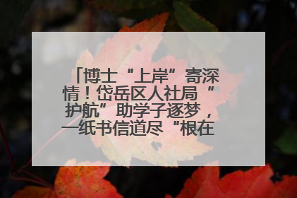 博士“上岸”寄深情！岱岳区人社局“护航”助学子逐梦，一纸书信道尽“根在岱岳”的眷恋