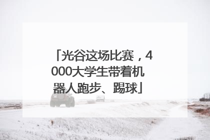 光谷这场比赛，4000大学生带着机器人跑步、踢球