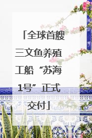 全球首艘三文鱼养殖工船“苏海1号”正式交付