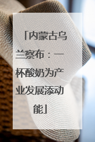 内蒙古乌兰察布：一杯酸奶为产业发展添动能