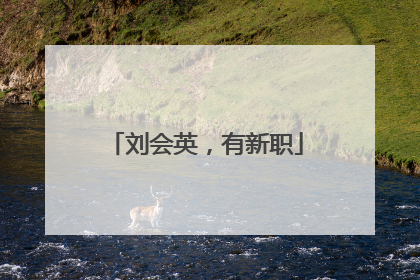 刘会英，有新职