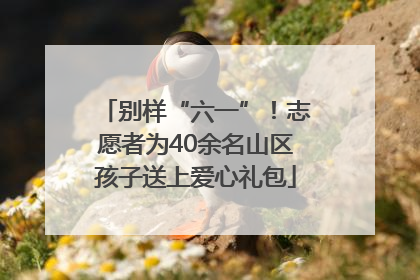 别样“六一”！志愿者为40余名山区孩子送上爱心礼包