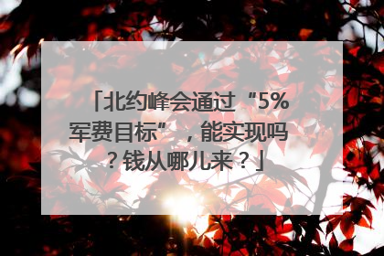 北约峰会通过“5%军费目标”，能实现吗？钱从哪儿来？